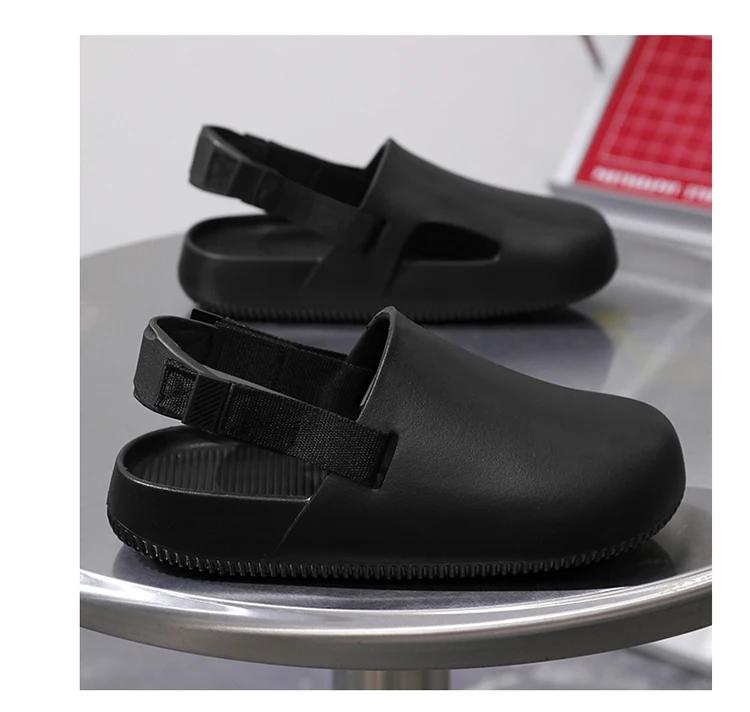 Product Introduction of Summer Men Platform Slippers Casual Outdoor Sandals EVA Slides Flip-Flops Beach Sandals Garden Shoes Comfortable Slippers Male 28