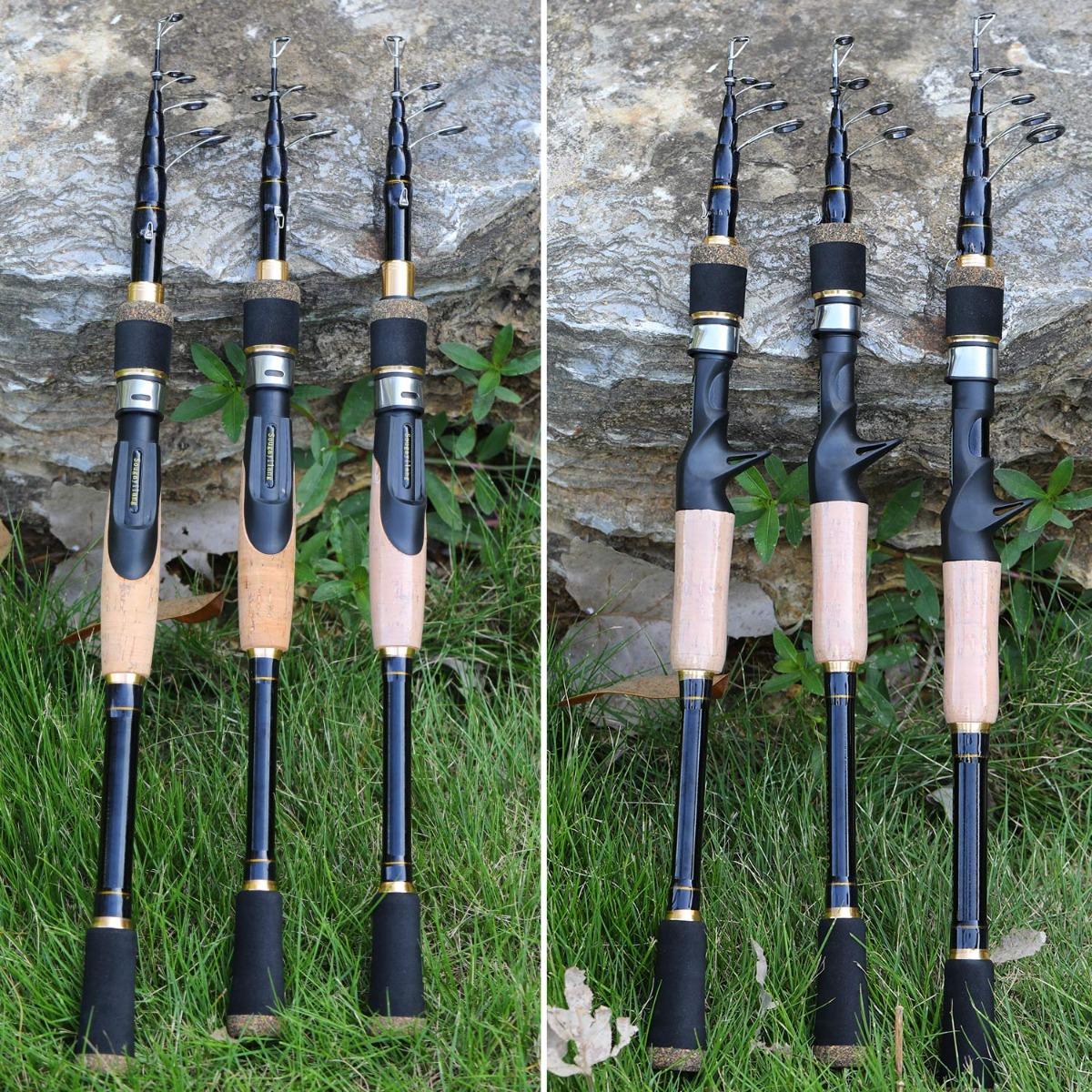 Sougayilang COD Teleskopik Joran Pancing1.6M 1.8M 2.1M  Perjalanan Luar Ruangan Joran Casting Putar untuk Bass Pesca