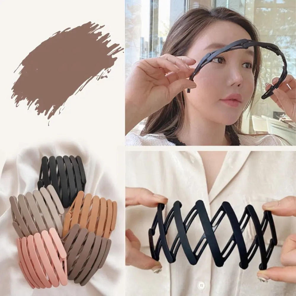 Headdress Retractable Foldable Hairbands High Quality Non Slip Hair Accessories Hair Clip Hairpins for Unisex