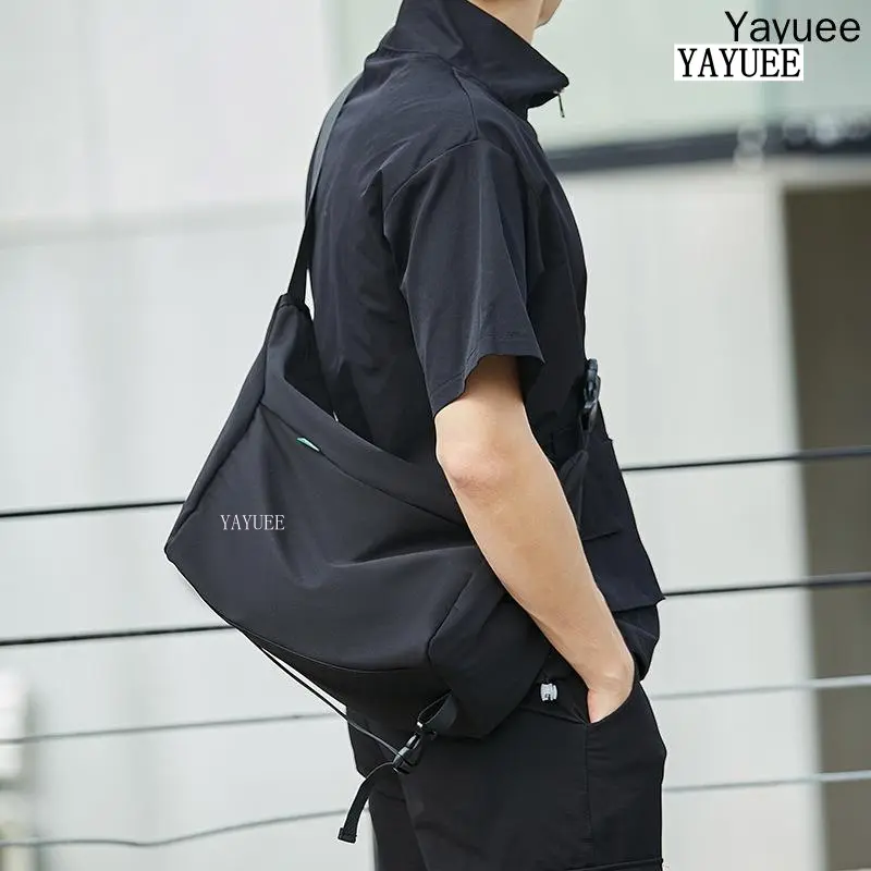 BSYJ049# Japanese Men Shoulder Bag Sports Crossbody Bag Large Capacity Postman Bag Student Sling Bag 2302