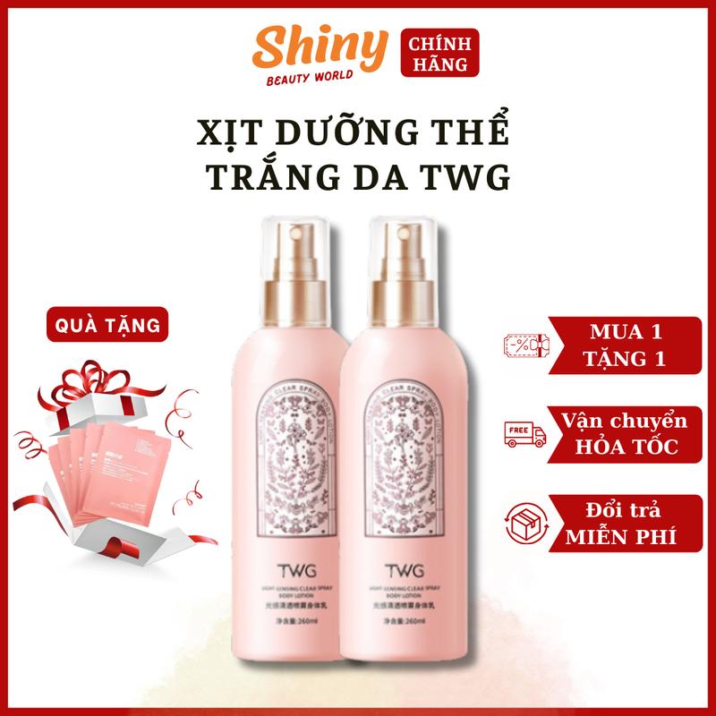 Xịt dưỡng ẩm trắng da TWG 260ml - Xịt dưỡng thể trắng da body TWG