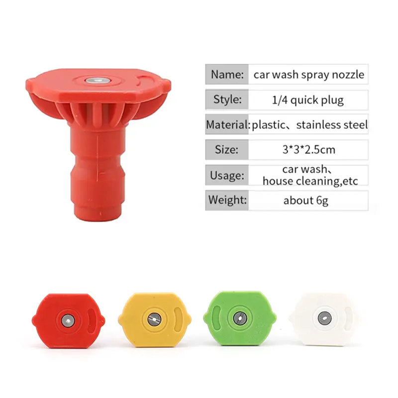 Vòi phun phụ kiện rửa xe, cho máy phun rửa Áp Suất Cao và rửa pin Lithium không dây, kết nối nhanh 1 / 4 2