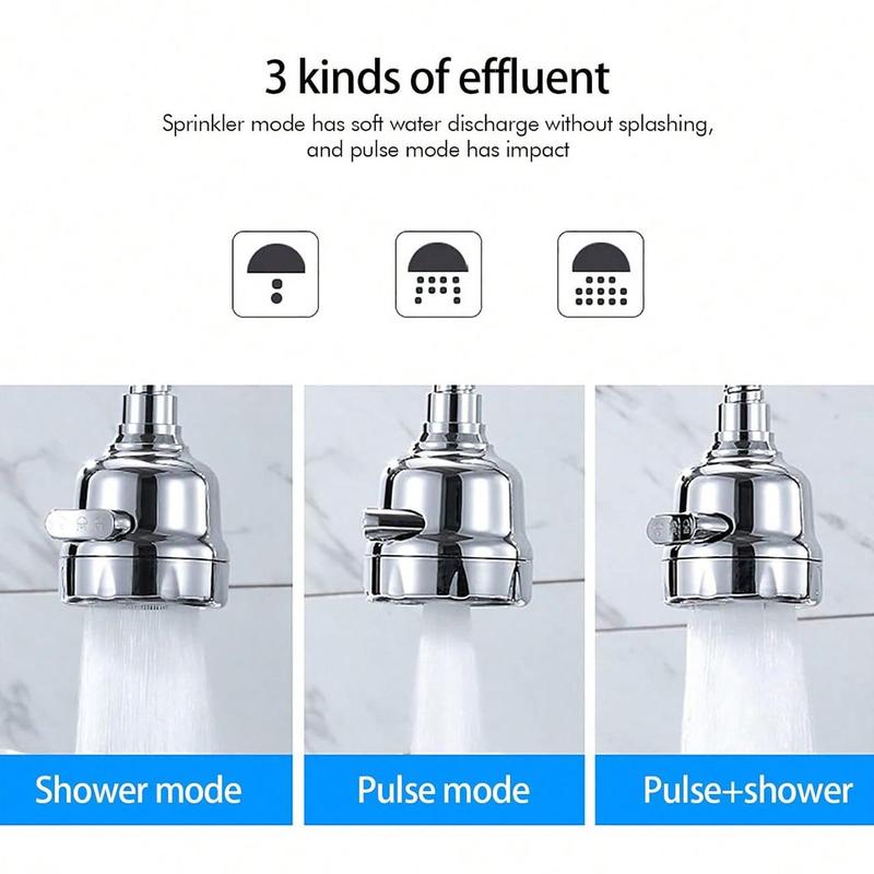 Kitchen Faucet Extender, 1 Count Universal Splash-proof Kitchen Faucet Extender, Household Kitchen Faucet Extension Nozzle, Kitchen Accessories 2