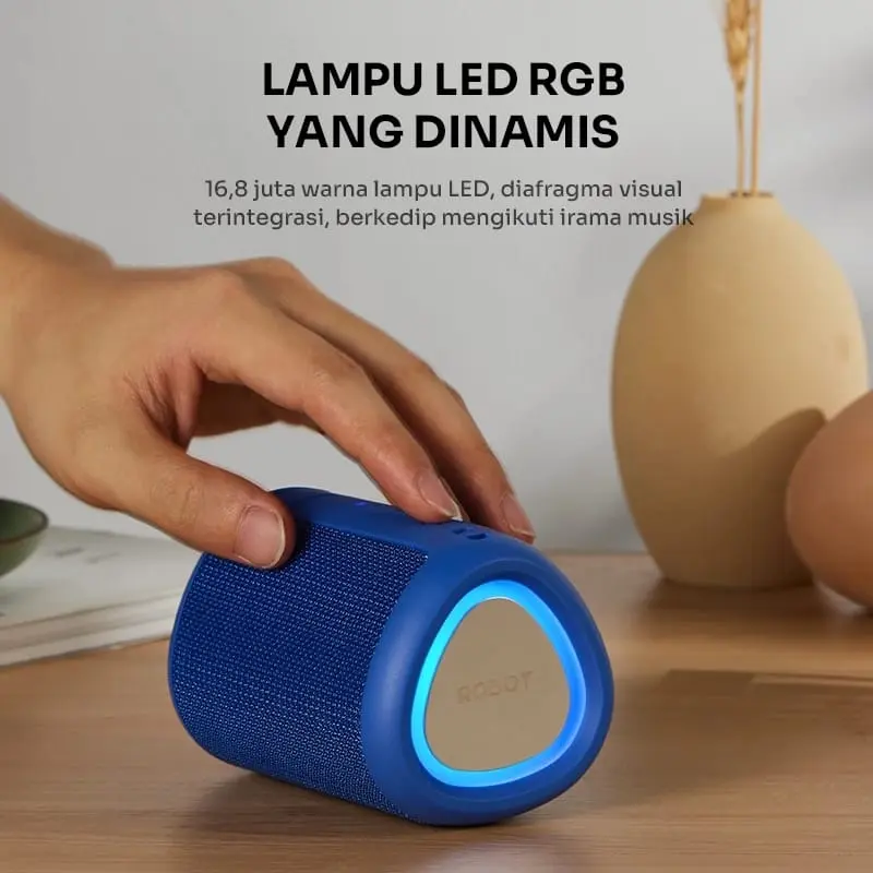 ROBOT RB120 Speaker Bluetooth  Portable RGB Waterproof IPX4 Wireless 3