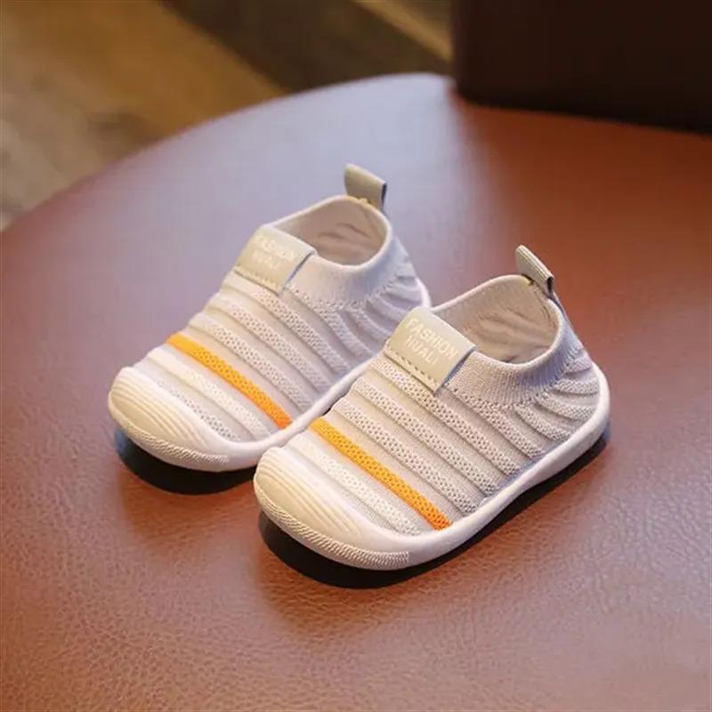 Product Introduction of Anti-skid toddler shoes, comfortable for kids and babies, for girls and boys, solid color, fashion, breathable mesh shoes, soft soles, lightweight shoes, shoes socks, for 0-2 years soft sole shoes 29
