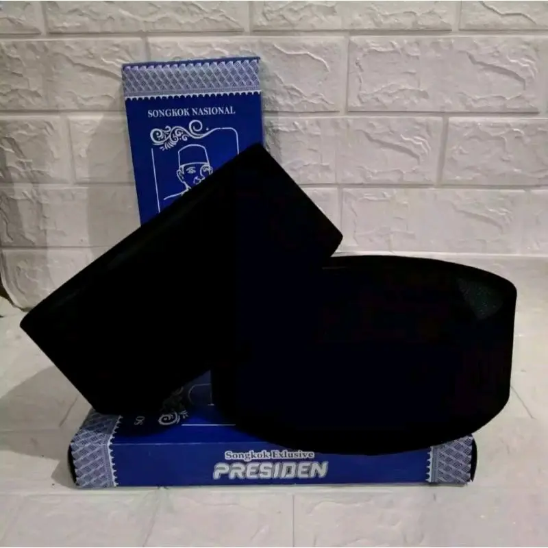 Peci Hitam Polos Anak/Remaja Bahan Buludru Berkualitas No 1 Remaja Dewasa Muslim Kopiah Nyaman Songkok 3