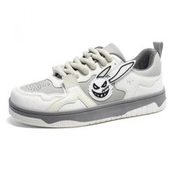 Zapatillas de deporte casuales de moda para hombre, personalizadas, de piel de conejo, planas, para andar en patineta, correr, caminar, calzado de entrenamiento, bajo pedido mínimo_voghion.com