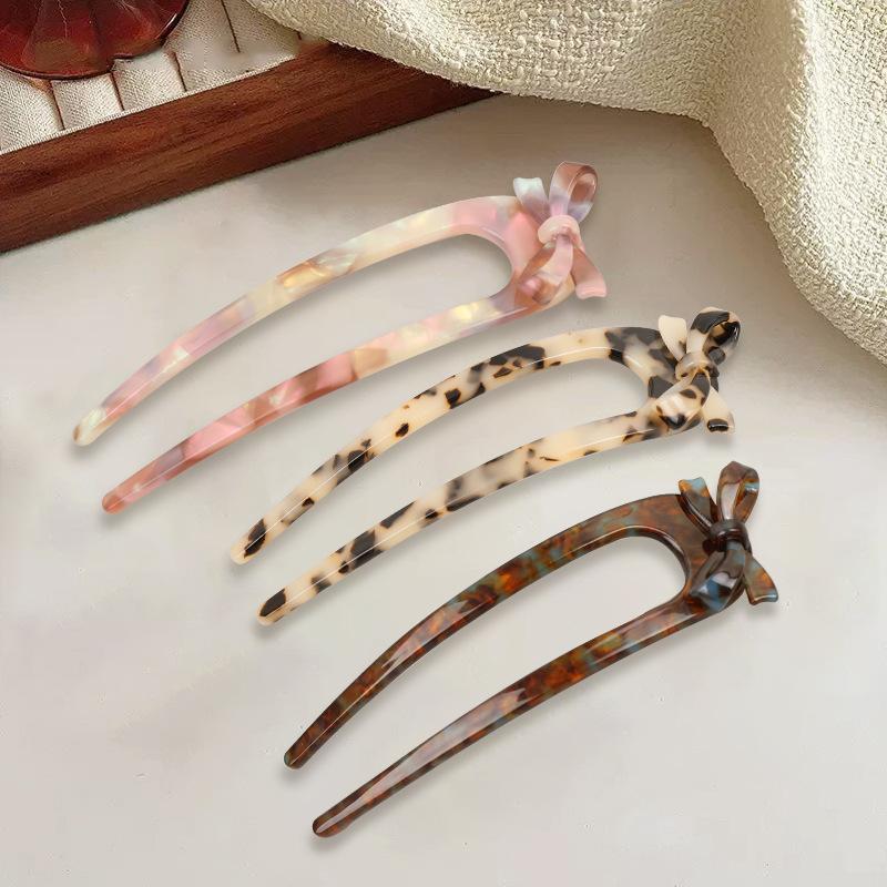 Ghim Cài Tóc, Hình Chữ U, Dây Buộc Tóc Nữ, Kẹp Tóc Càng Cua, Kẹp Tóc, Kiểu Hawksbill, Kiểu Kẹp Tóc, Có Chi Tiết Nơ Women 3