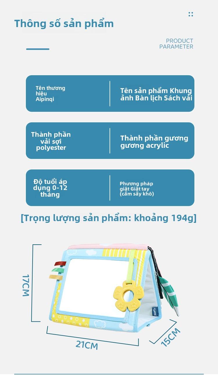 Product Introduction of Lịch Để Bàn, Aipinqi, Sách Vải, Để Huấn Luyện Đầu Lên Cho Bé Gương Vui Nhộn Khai Sáng Màu Sắc, Hàng Mới Về Năm 2025, Còn Hàng, Bán Chạy 15