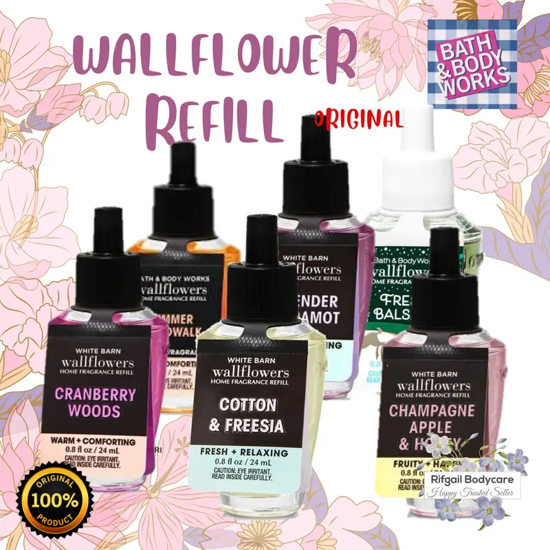 BBW B*ath And Body Works Wallflower Home Fragrance Refill (ISI ULANG PENGHARUM RUANGAN) 1