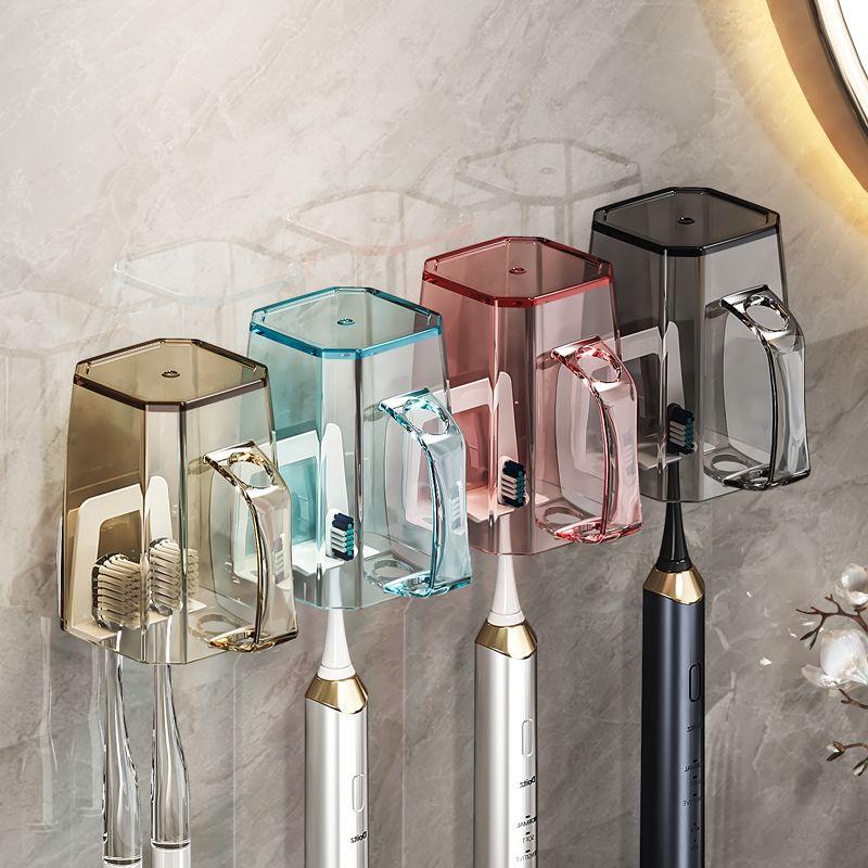 Tooth Cup Gargle Cup Couple Toothbrush Cup Children Washing Cup Household Transparent Good-looking Tooth Mug Tooth Mug Light Luxury 2
