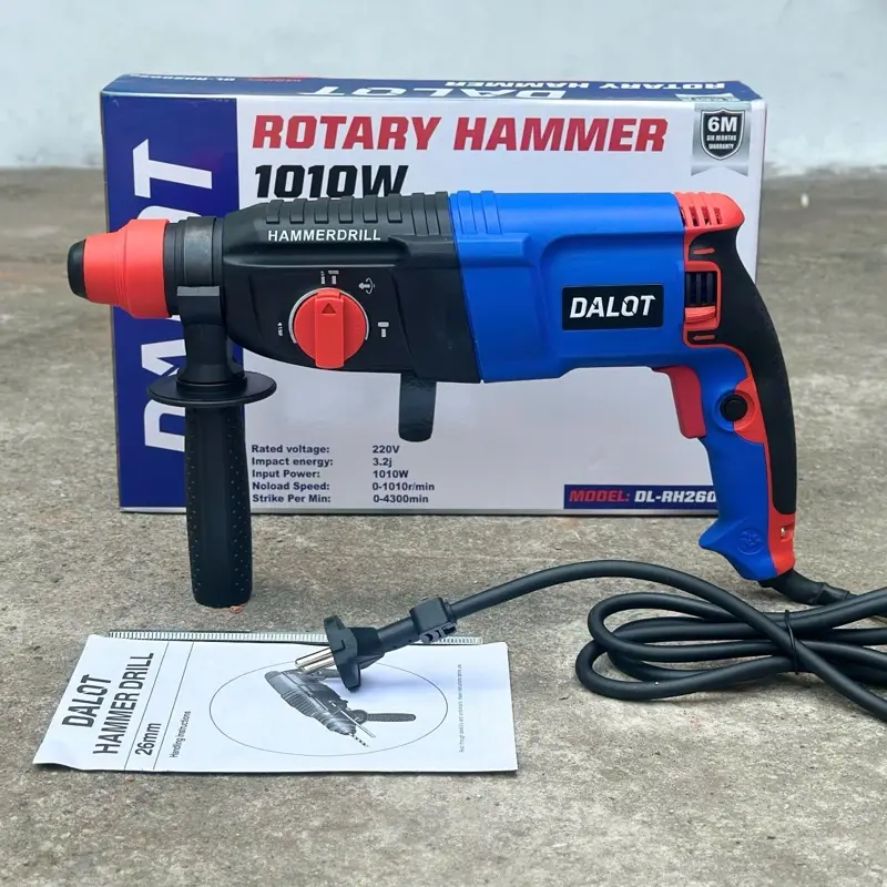 Máy Khoan Điện Bê Tông DALOT    3 Chức Năng Công Suất 1010w  Bảo Hành 6 Tháng