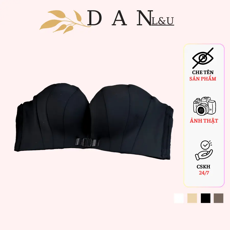 Áo Ngực Không Dây Chống Tụt Cài Trước Thiết Kế Hình Vỏ Sò DAN L&U 567