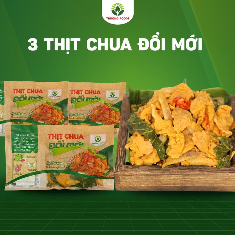Trường Foods Combo 3 Thịt Chua Đổi Mới 150g/Gói