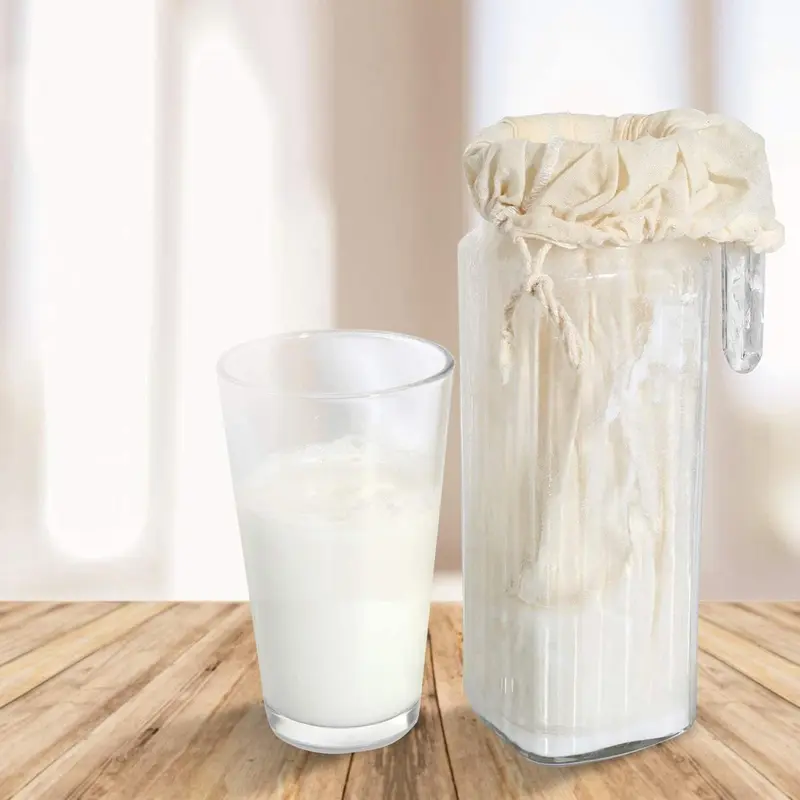 Vải phô mai, để lọc túi sữa hạt, túi pha trà, sữa chua và cà phê, túi lọc, túi súp Gạc Cotton 5