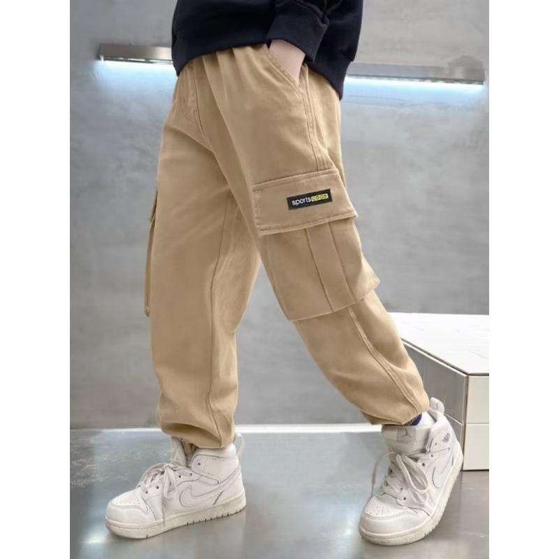  Siêu Phẩm Quần JOGGER KAKI Túi Hộp co Giãn Mềm mại;  siêu đẹp dành cho Bé Trai Bé Gái  15-42kg  