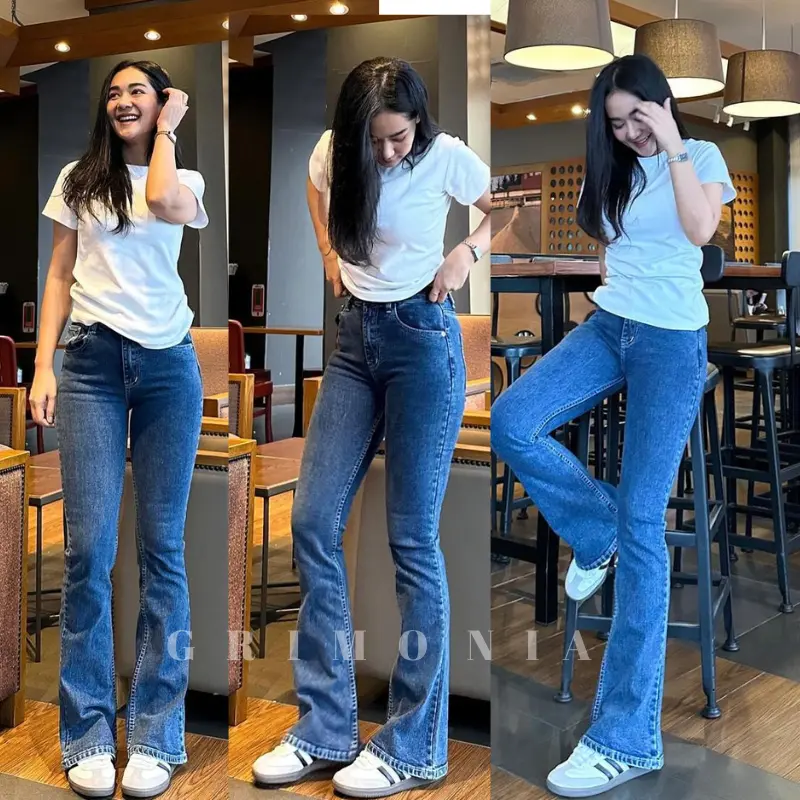 GS-Jeans HW Cutbray Kenzi- Celana  Panjang Strech Jeans
