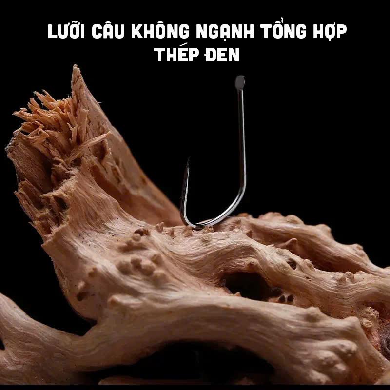 Product Introduction of [CHÌ LÁ SHOP] Lưỡi Câu Không Ngạnh Tổng Hợp - Thép Đen,  Nhiều Kích Cỡ -Chuyên dụng Đi Câu 15