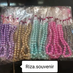 50pcs Souvenir tasbih mutiara mini kemas plastik tasbih souevenir