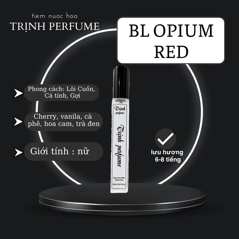  Nước Hoa 10ml  Ôpium over red đỏ nữ Perfume Cosmetic 