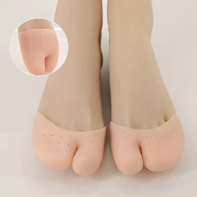 1 Pair Silicone Toe Sleeve Foot Protection Ballet High Heels Hallux Valgus Gel Protective Protector Care Tool Massge Toe Pad Shoes Footwear