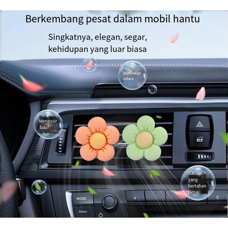 bunga Baru Dekorasi Mobil Kendaraan Pusat Konsol Dekorasi & Ornamen Lucu Penyembuhan Seri Segar Bergetar Kepala Dekorasi Bunga Car 3