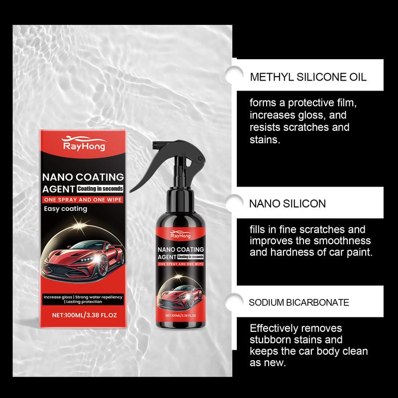 Product Introduction of Rayhong Car Coating Agent Protects Car Paint Enhances Gloss Anti-Stain Cleaning Renovation Car Coating Agent # 1294 7