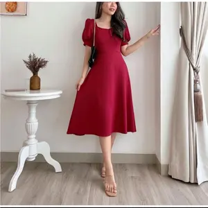 xFashion.ID - Karina Formal Dress Maksi / Dress Wanita Formal / Dress Wanita / Dress Malam Formal Pesta Midi Panjang Natal Kondangan Gaun