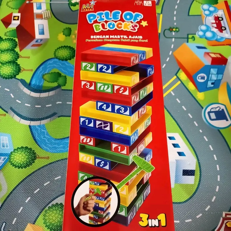 Mainan Edukasi Block Susun Tower Menara  UNOO STACKO 0