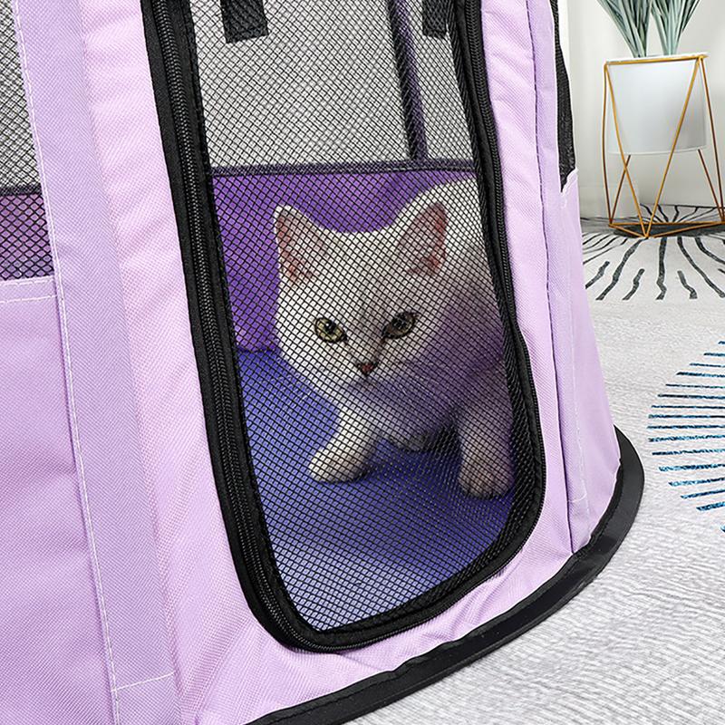 Product Introduction of Portable Folding Pet Tent Delivery Room Round Cage For Cat Tent Playpen Puppy Kennel Easy Operation Fence Outdoor Dogs House #464675 37