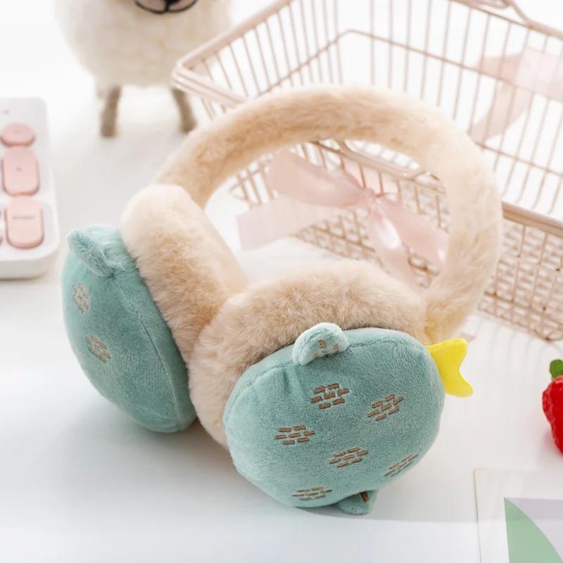 Product Introduction of Bịt Tai Mùa Đông, Hình Trái Cây Hoạt Hình Dễ Thương Cho Bé Gái, Ấm Áp, Bịt Tai Tai Nghe Hình Bánh Burger Bồng Bềnh Làm Bằng Cashmere Mềm, Có Lông Giả, Có Thể Dùng Làm Máy Sưởi, Bịt Tai 17