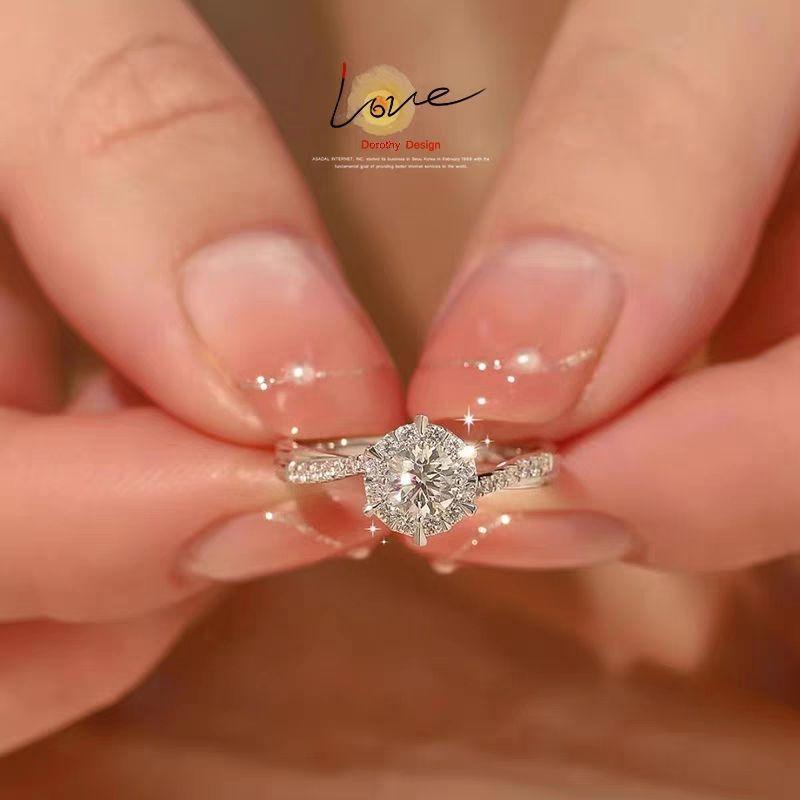 Nhẫn Cưới, Mô Phỏng, Một Cặp Nhẫn Cô Dâu, Đạo Cụ Thay Đổi Lễ Cưới, Mở Cặp Đôi, Có Thể Điều Chỉnh, Thích Hợp Cho Nam Và Nữ, Nhẫn Cặp Đôi Women Móc Khóa 5