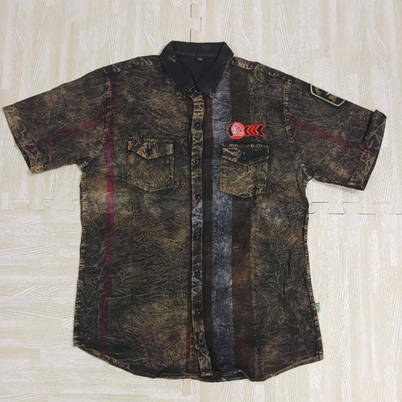 Áo sơ mi nam dep cổ tròn chất liệu vải cotton kate mềm mịn 4