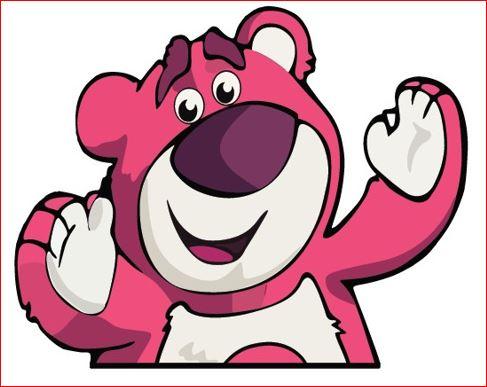 Tem Gấu Dâu trang trí Ô Tô Xe Tải Xe Máy Miếng Dán decal Gấu Dâu nhiều màu sắc SL : 1 Con Nhãn Dán