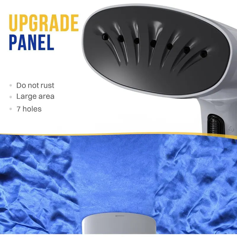 Clothes Steamer, Garment Steamer for Wrinkle Removal, Upgraded 400ml Water Tank, 3rd Generation Panel, Handheld Steamer Clothing for Home, Office & Travel 5