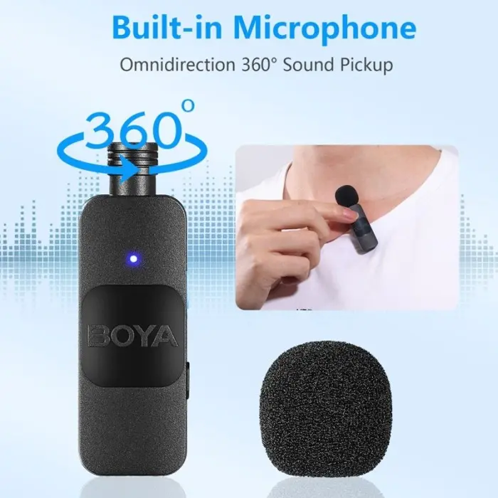 BOYA Wireless Microphone - BYV1 3
