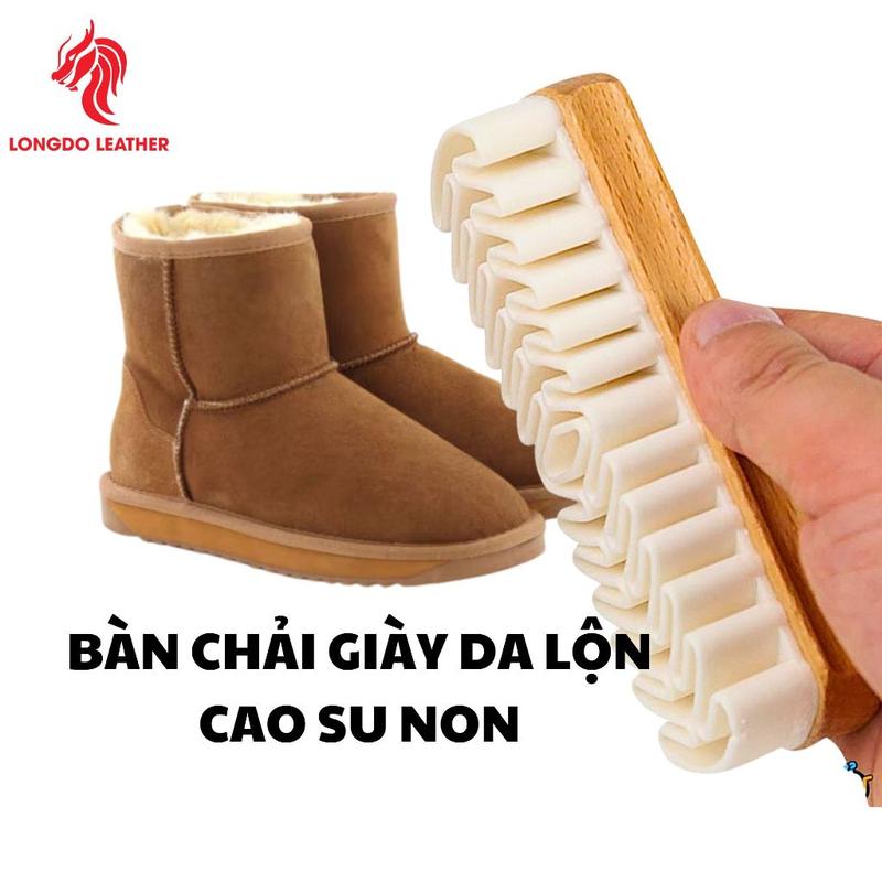  Bàn chải da lộn cao su non chuyên vệ sinh giày da lộn Nubuck 