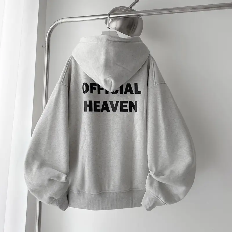 Áo Khoác Nỉ Zip Unisex Form Rộng HEAVEN BASIC - Pqk Boutique 3