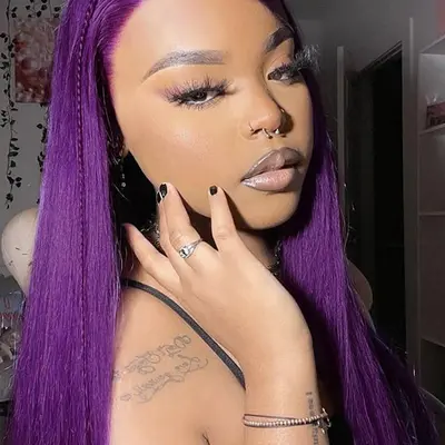 Selected Eggplant Wig Color TikTok Shop