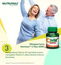 Gambar Nutrimax C Max 1000 - Vitamin Vit C Imunitas Daya Tahan Tubuh Antioksidan Kesehatan Kulit Acid dari Nutrimax Indonesia Kota Administrasi Jakarta Barat 4 Tokopedia