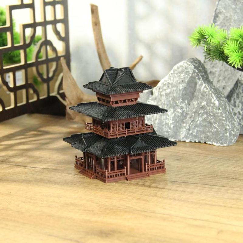 Product Introduction of Traditional Building Micro Model, Miniature House Ornament, Fish Tank Decoration, Micro Landscape for Fish Tank, Sand Table, Architectural Research 2