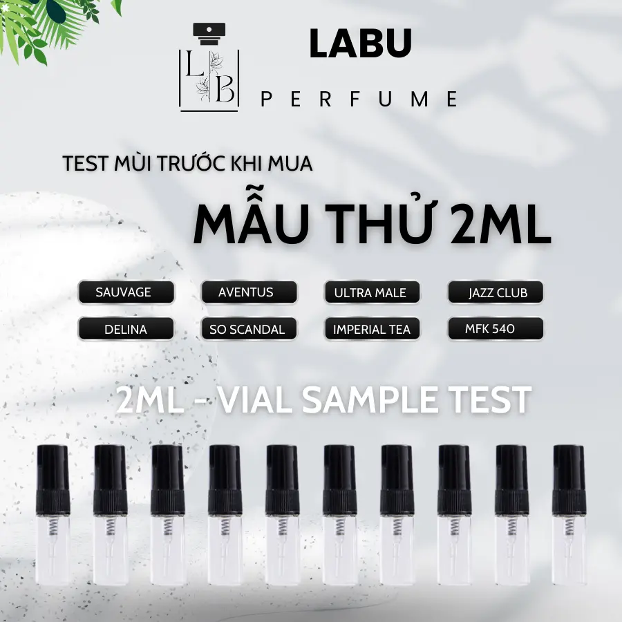 VIAL Mẫu Thử Nước Hoa Mini 2ml - Test Mùi Trước Khi Mua! Freeship Khi Mua Nhiều Mùi
