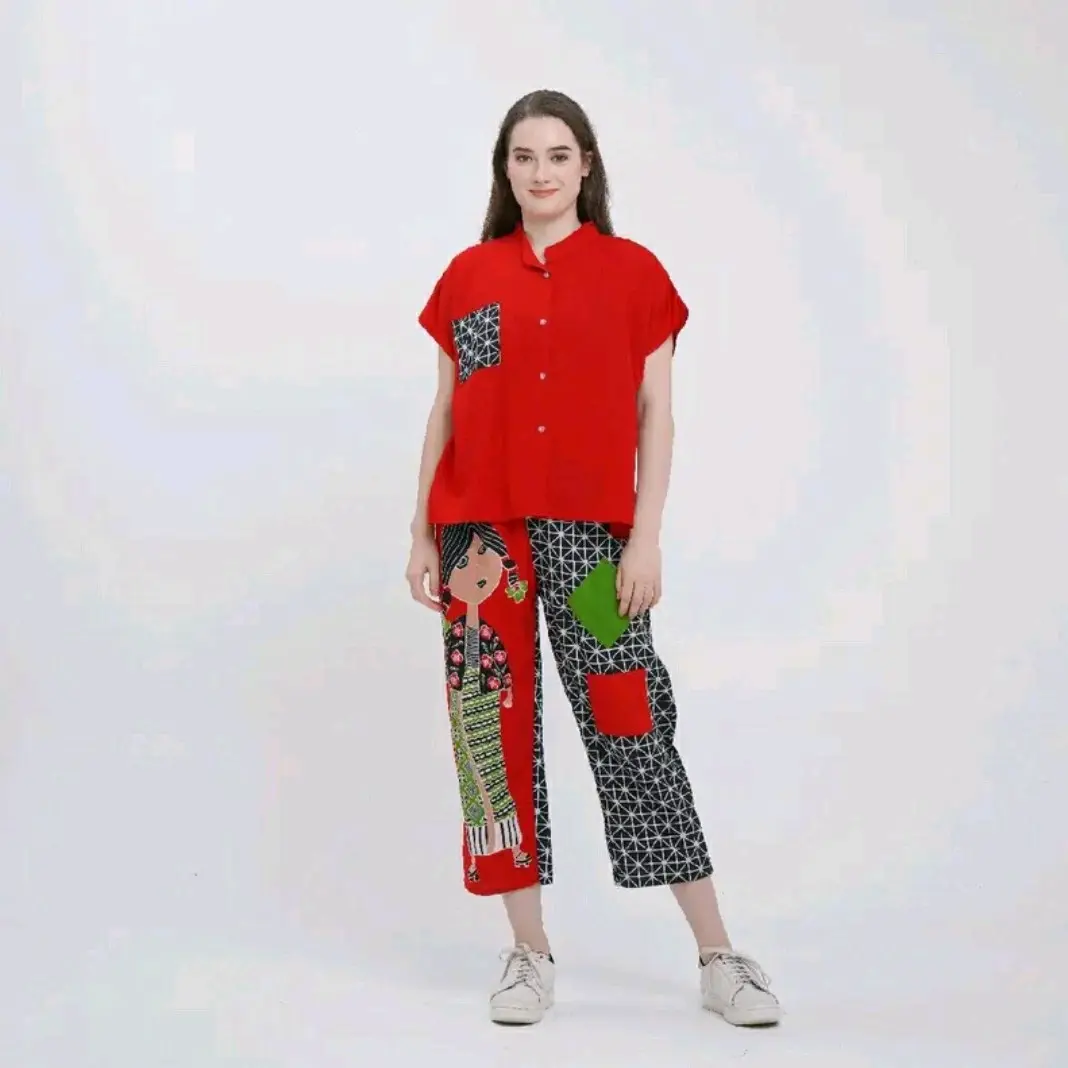 ONE SET TEJO KEPANG SEMERBAK BATIK ORI SETELAN WANITA KEKINIAN 2023 SETELAN WANITA TERBARU SETELAN  WANITA ONE SET  SETELAN WANITA  TERBARU 2023 SETELAN WANITA PREMIUM