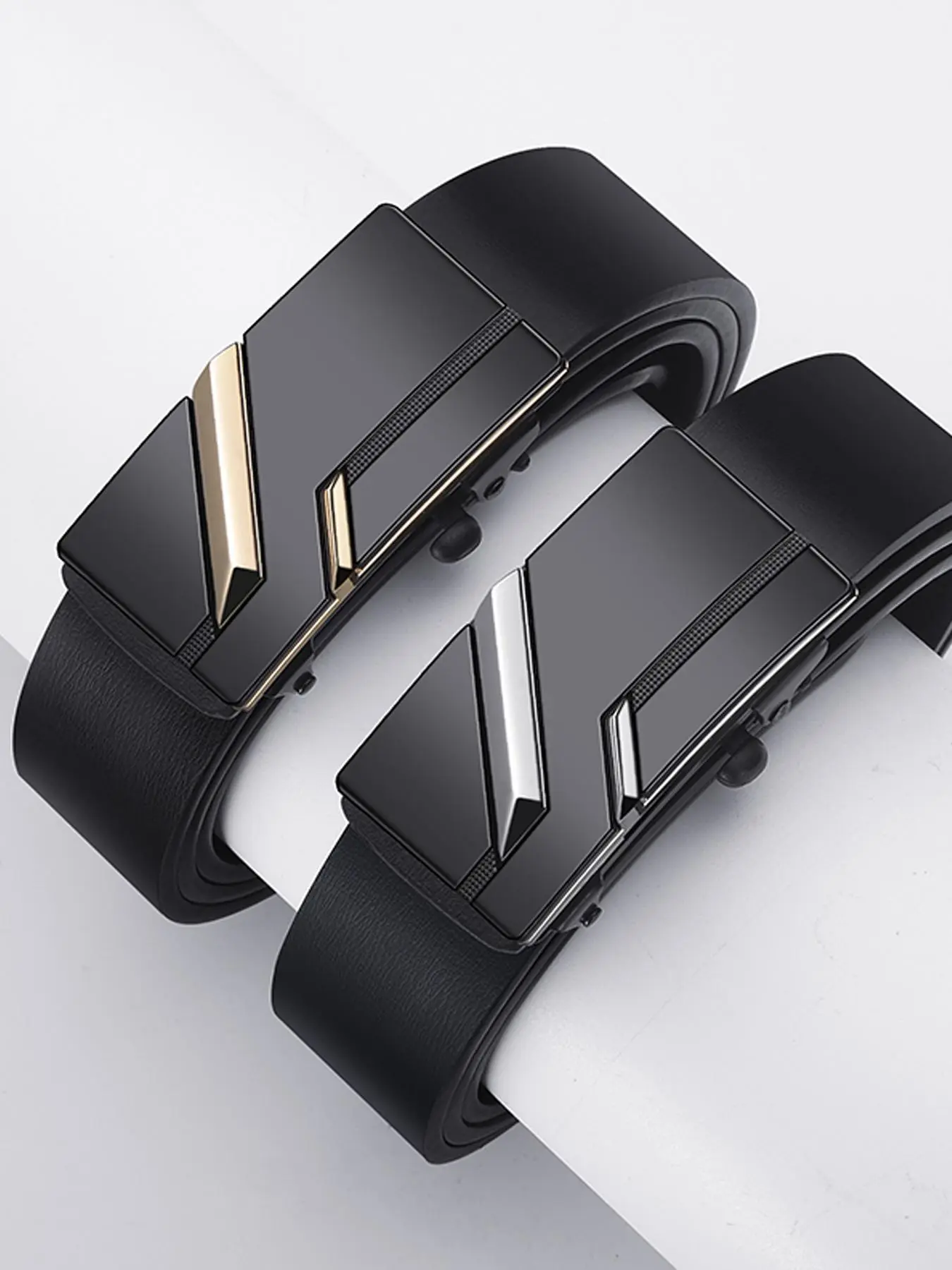 Men's Business Fashion Belt, Automatic Buckle Belt, Casual Waistband for Jeans Trousers, Fashion Belt for Party, Daily Clothing Decor, Trendy All-match & Exquisite Belt for Gift