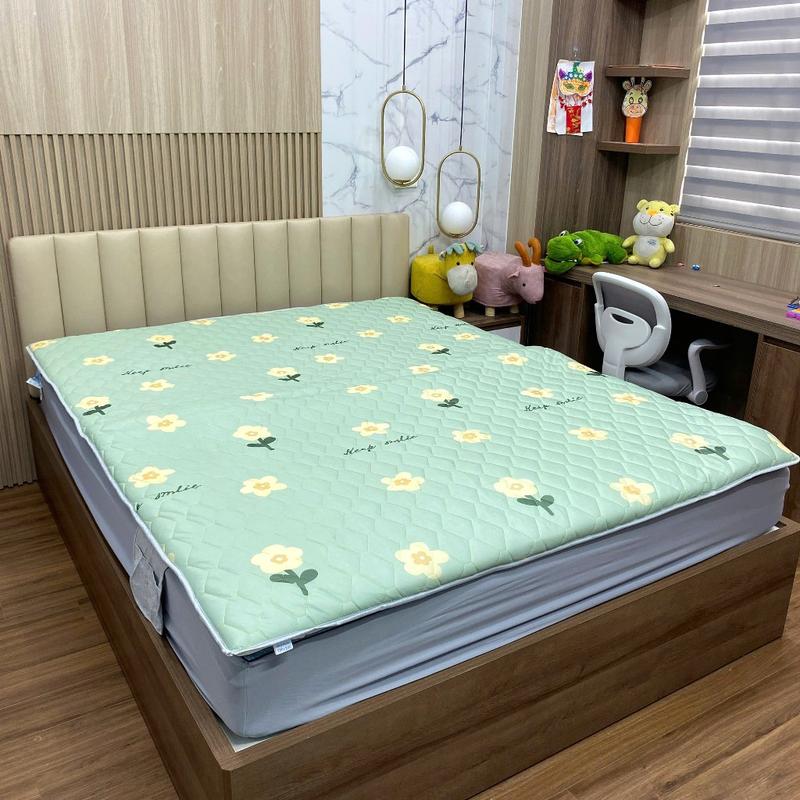 Thảm nệm cao cấp chất liệu lõi bông khử khuẩn,mặt vải satin sang trọng.đệm 4 mùa cao cấp. 3