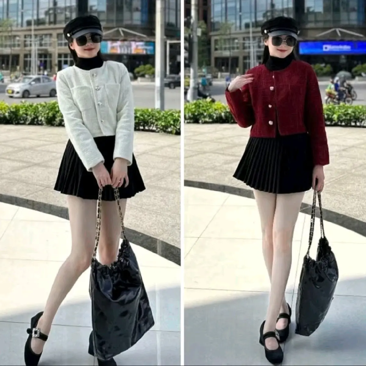 DẠ NHUNG DIỆN TẾT có đệm cầu vai 4 màu dễ mặc