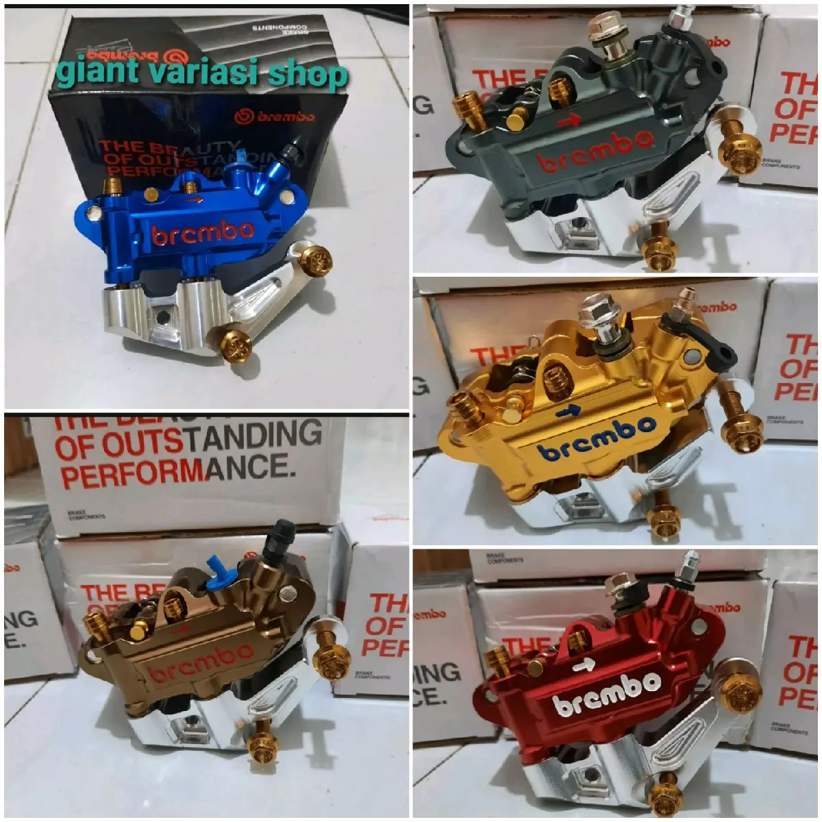 kaliper 4p 4piston monoblok brembo breket + baut +baut probolt pnp ninja r ninja rr ninja 150 GL satria fu