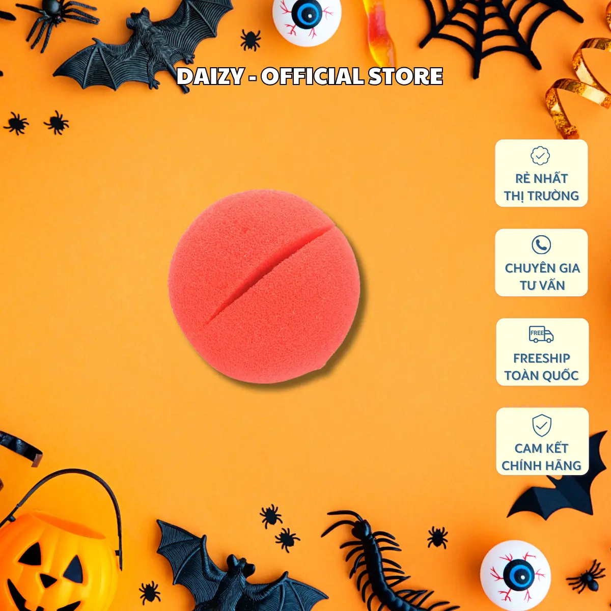 Mũi Chú Hề Màu Đỏ Cho Lễ Hội Hóa Trang, Dạ Tiệc, Halloween