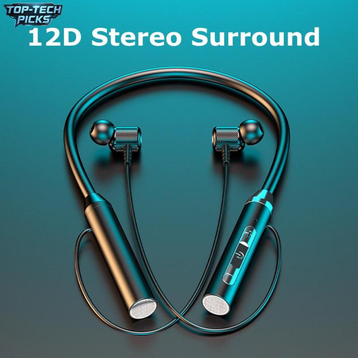 หูฟังสเตอริโอไร้สาย G01 แบบคล้องคอ บลูทูธ 5.0 แม่เหล็ก แบตเตอรี่ใช้งานได้นาน เหมาะสำหรับการวิ่งและออ