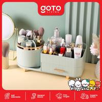 Gambar Goto [COD] Luxora Tempat Make Up Organizer Rak Kosmetik Aesthetic Serbaguna - GREEN dari Goto Living Kota Tangerang 5 Tokopedia